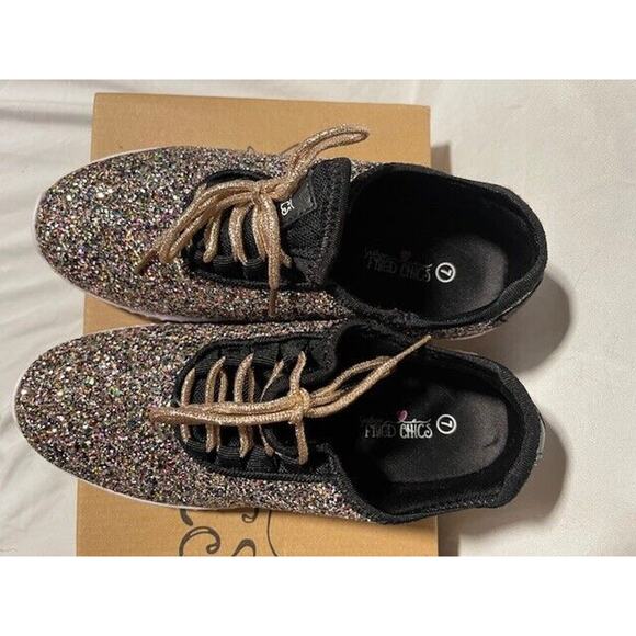 Southern Fried Chics Sneakers Shoes Women's Size 7 Sparkle Glitter Colorful NEW - Picture 9 of 13
